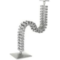 Ergopro 3 Segmente + Magnet für Slim Kabelschlauch silber