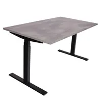 Ergopro NPR 1813 Sitz-Steh-Schreibtisch 62–127 cm inkl. kostenloser Montage – Schwarz