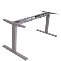 Ergopro NPR 1813 Sitz-Steh-Schreibtisch 62–127 cm, inkl. kostenloser Montage – Silbergrau