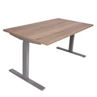 Ergopro NPR 1813 Sitz-Steh-Schreibtisch 62–127 cm, inkl. kostenloser Montage – Silbergrau