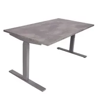 Ergopro NPR 1813 Sitz-Steh-Schreibtisch 62–127 cm, inkl. kostenloser Montage – Silbergrau