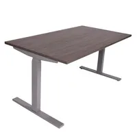 Ergopro NPR 1813 Sitz-Steh-Schreibtisch 62–127 cm, inkl. kostenloser Montage – Silbergrau