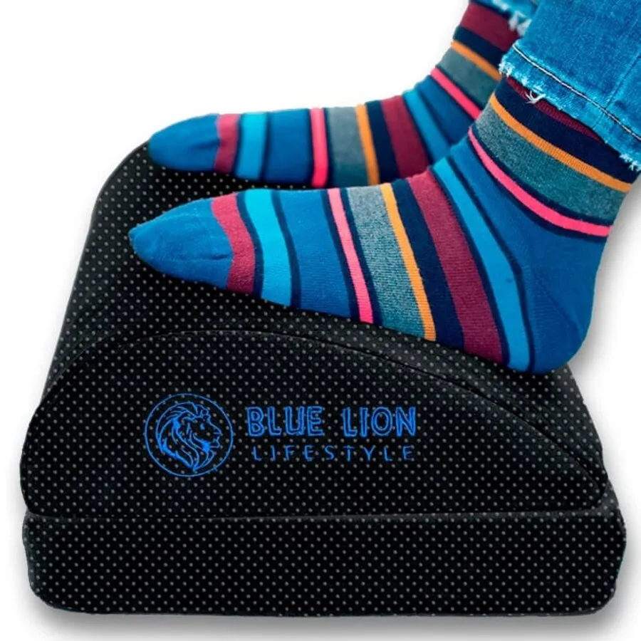 Blue Lion Lifestyle Weiche, verstellbare Fußstütze, vollständig rutschfest