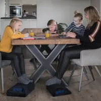 Blue Lion Lifestyle Weiche, verstellbare Fußstütze, teilweise rutschfest