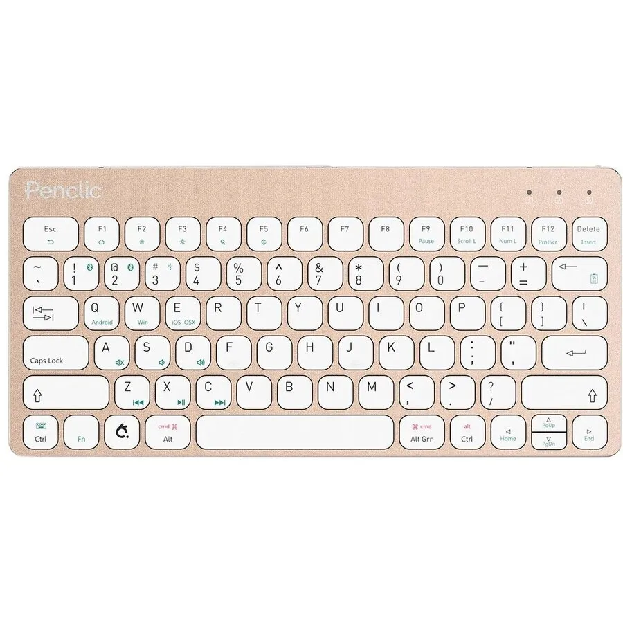 Penclic KB3 Compact Bluetooth-Tastatur – Glam Gold