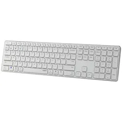 Rapoo E9550L kabellose Tastatur mit Nummernblock weiß