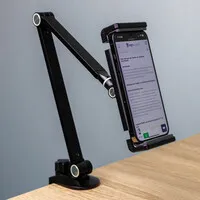 Ergopro Tablet- und Smartphone-Halterung mit Schreibtischklemme – 4,7" bis 12,9"