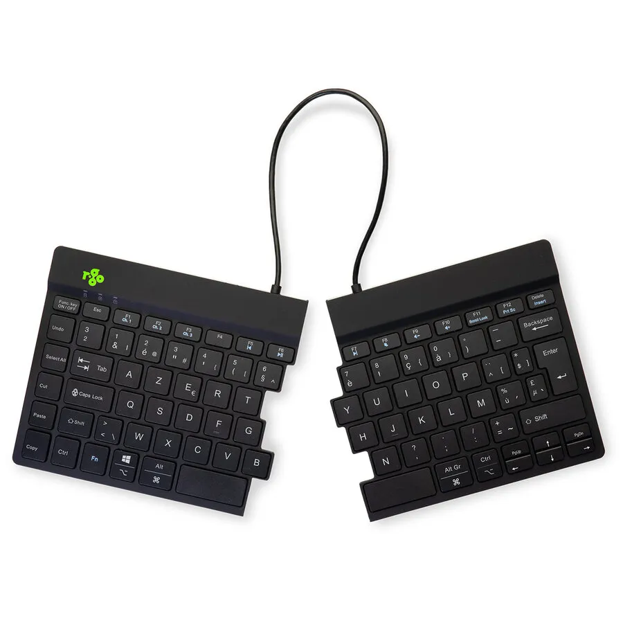 R-Go Split Break, geteilt, schwarz, AZERTY BE – Bluetooth