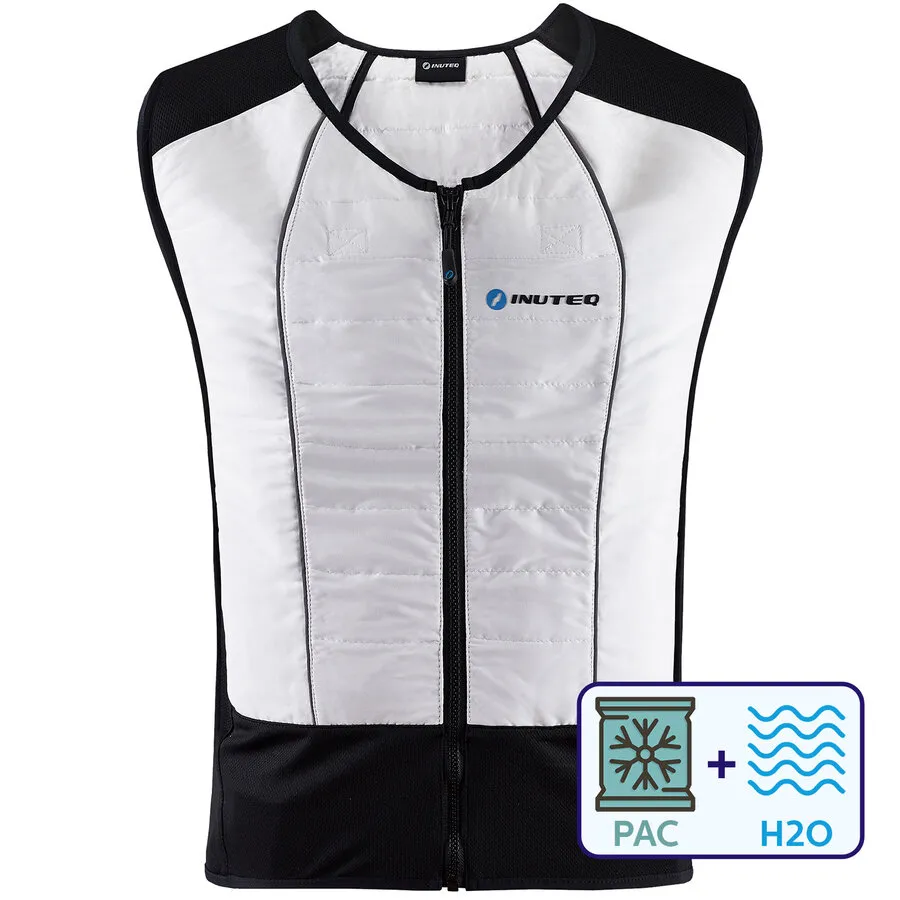 INUTEQ Bodycool Hybrid Kühlweste schwarz/weiß