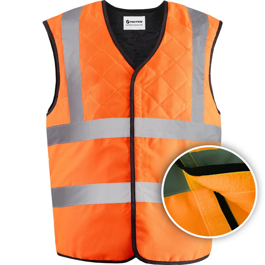 INUTEQ H2O 2BSafe Kühlweste orange mit Klettverschluss