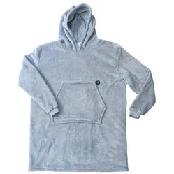 Glovii Beheizter Poncho hellgrau