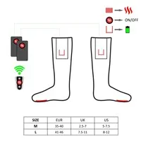 Glovii Beheizte Socken - schwarz