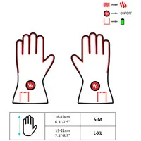 Glovii Beheizte Handschuhe mit wasserdichter Hülle - schwarz