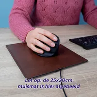 De WarmeMat™ beheizte Mausmatte 32,5 x 22,5 cm Tabak