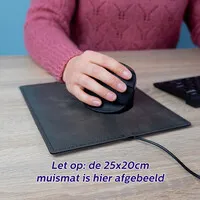 De WarmeMat™ beheizte Mausmatte 32,5 x 22,5 cm anthrazit