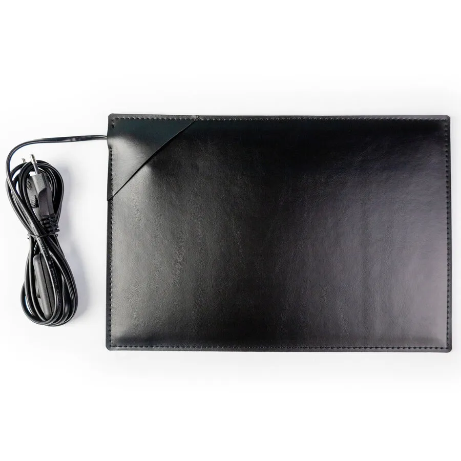 De WarmeMat™ beheiztes Mauspad 32,5 x 22,5 cm schwarz