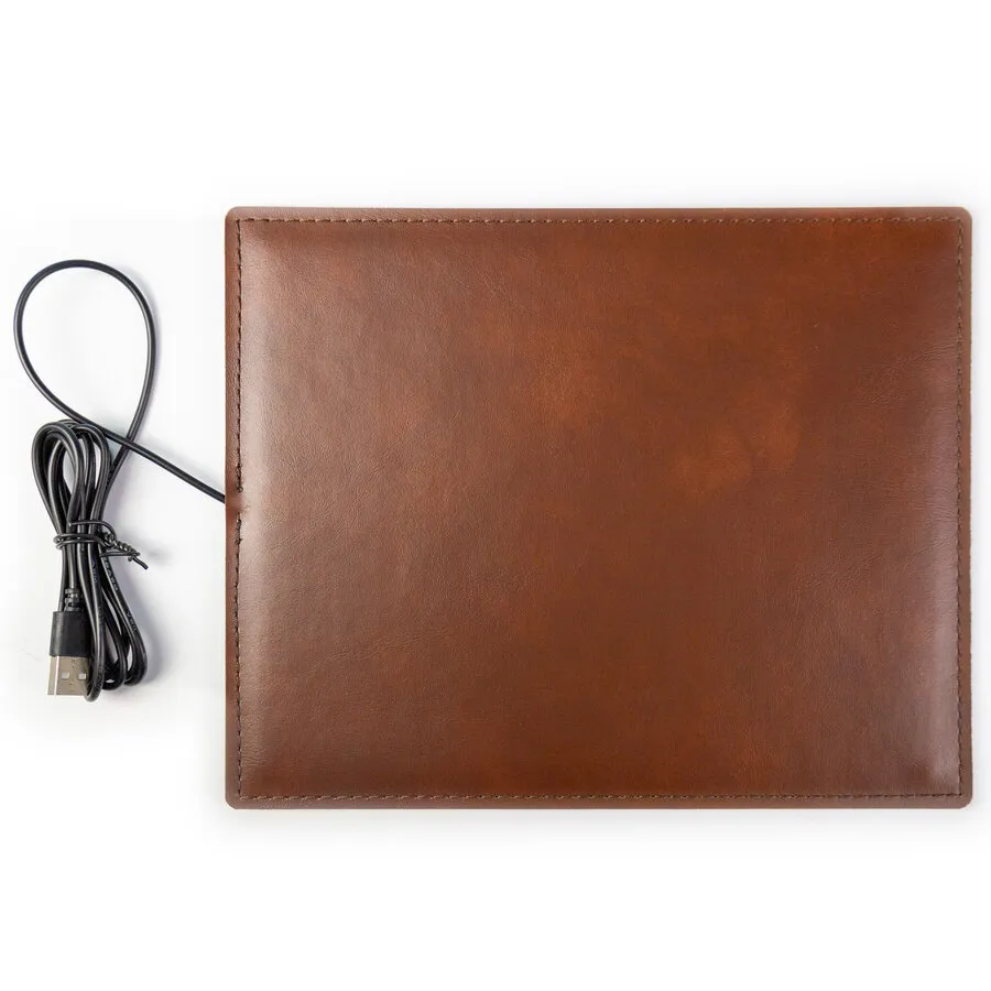 De WarmeMat™ beheizte Mausmatte USB 25x20cm Tabak