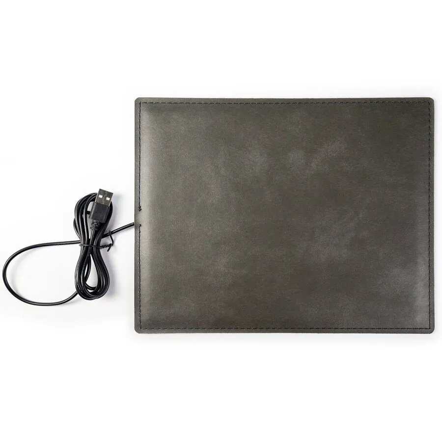 De WarmeMat™ beheizte Mausmatte USB 25x20cm anthrazit