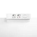 Ergopro Desk up 2.0 - 2x 230V & 2x Keystone weiß
