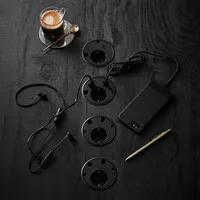 Powerdot 16 mit USB-A Ladegerät und USB-C Ø79 mm schwarz