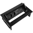 Ergopro Desk In - 2x Strom, 2x USB-Ladegerät & 2x Keystone schwarz