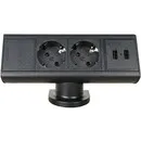Axessline Desk - 2x Steckdose + 2x USB-A Ladegerät