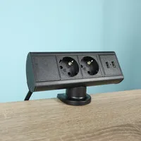 Axessline Desk - 2x Steckdose + 2x USB-A Ladegerät