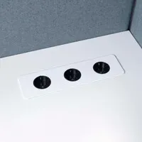 Götessons Table Top Slim 3-fach Einbau-Steckdosenleiste Schreibtisch