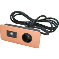 Götessons Table Top Slim USB Einbau-Steckdosenleiste Schreibtisch