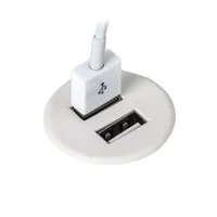 Powerdot Micro mit 2x USB-Ladegerät Ø30 mm weiß