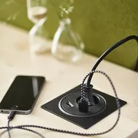Powerdot Power mit HDMI und USB Ø79 mm schwarz
