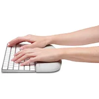 Kensington ErgoSoft™ Handballenauflage für flache kompakte Tastatur hellgrau