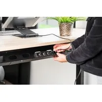 Ergopro Extend verstellbarer Kabelkanal 960 - 1660mm Silber