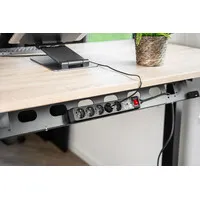 Ergopro Extend verstellbarer Kabelkanal 960 - 1660mm Silber