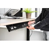 Ergopro Extend verstellbarer Kabelkanal 960 - 1660mm Silber