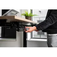 Ergopro Extend verstellbarer Kabelkanal 960 - 1660mm Silber