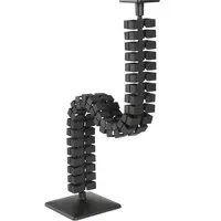 Ergopro Slim Kabelschlauch + Fuß schwarz