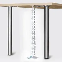 Ergopro Square Kabelschlauch + Fuß weiß