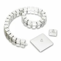 Ergopro Square Kabelschlauch + Fuß weiß