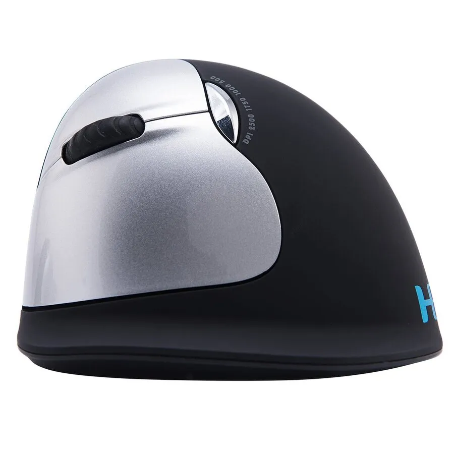 R-Go HE Mouse Large kabellose linkshändige ergonomische Maus