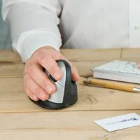 R-Go HE Mouse Large kabellose linkshändige ergonomische Maus