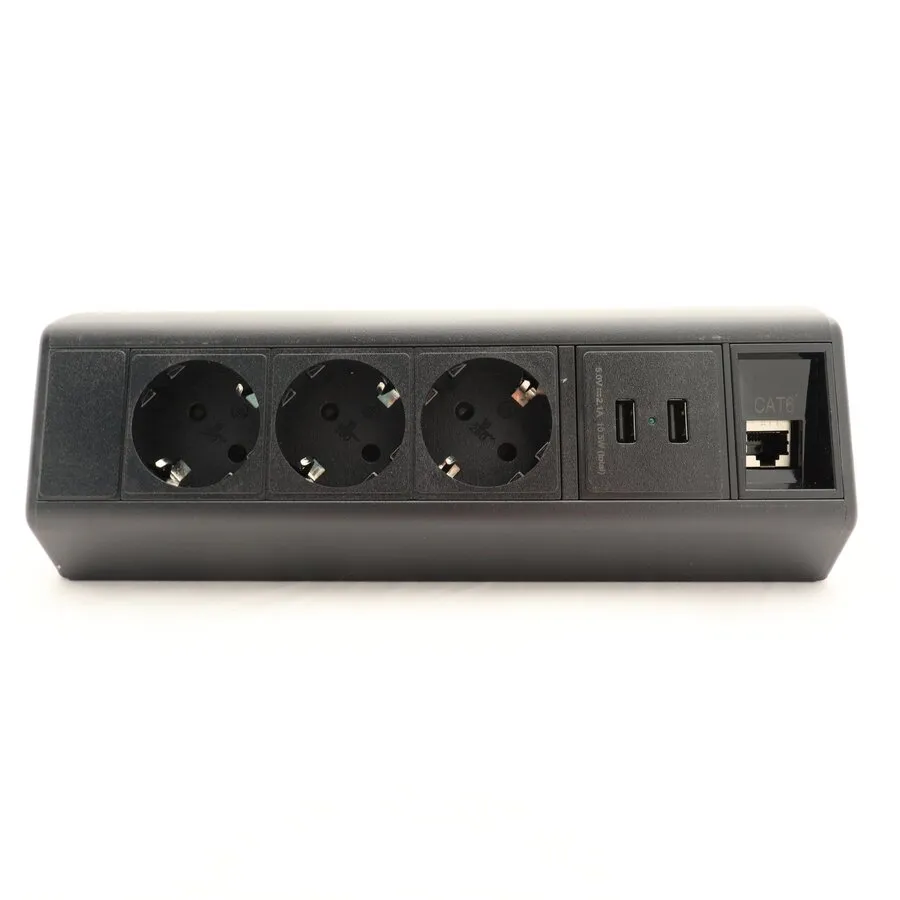 Axessline Desk - 3x Strom + 2x USB-A Ladegerät & Datenport