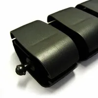 Ergopro Ovaler Kabelschlauch + Fuß schwarz