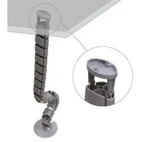 Ergopro spine kabelspirale mit fuss silbergrau