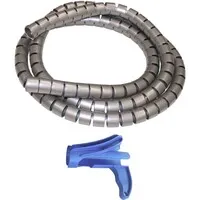 Cable Snake Kabelkanal Silbergrau + Installationstool