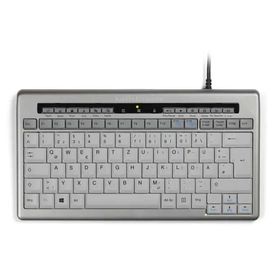 BakkerElkhuizen S-board 840 kompakte ergonomische tastatur mit usb-hub QWERTZ