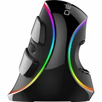 Delux grip Maus Plus RGB kabelgebundene rechtshändige ergonomische Maus