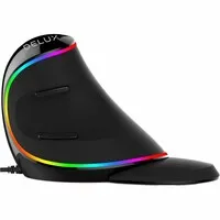 Delux grip Maus Plus RGB kabelgebundene rechtshändige ergonomische Maus
