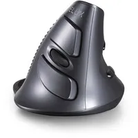 Delux Wow Grip Maus kabellose rechtshändige ergonomische Maus - anthrazit