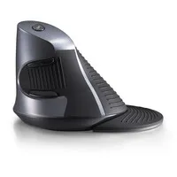 Delux Wow Grip Maus kabellose rechtshändige ergonomische Maus - anthrazit